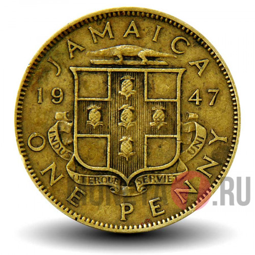 1 пенни 1947 года - Ямайка - George VI