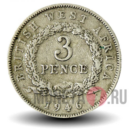 3 пенса 1946 года - KN - Британская Западная Африка - George VI