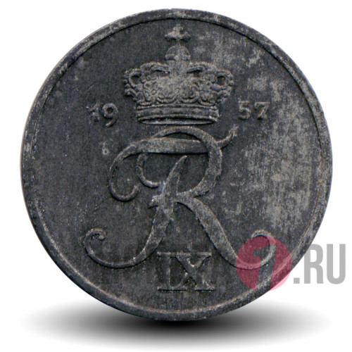 1 ore 1957 года - Фредерик IX - Дания