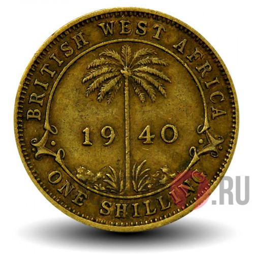 1 шиллинг 1940 года - Британская Западная Африка - George VI