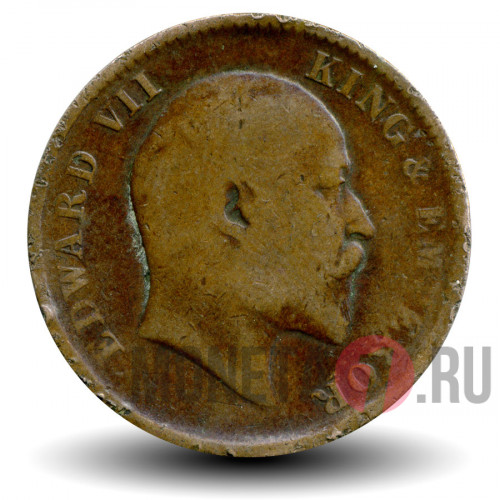 One Quarter Anna 1910 года - Edward VII - Британская Индия