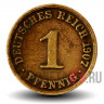 1 пфенниг 1907 года - Германская Империя - Вильгельм II - A