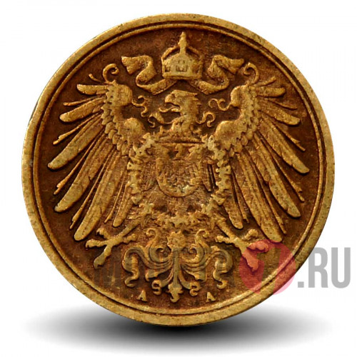 1 пфенниг 1907 года - Германская Империя - Вильгельм II - A