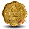2 цента 1955 года - Цейлон - Елизавета II