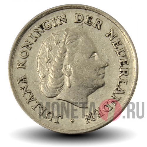 10 центов 1954 года - Нидерланды - Юлиана