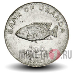 200 шиллингов 2007 года - Уганда - Цихлид