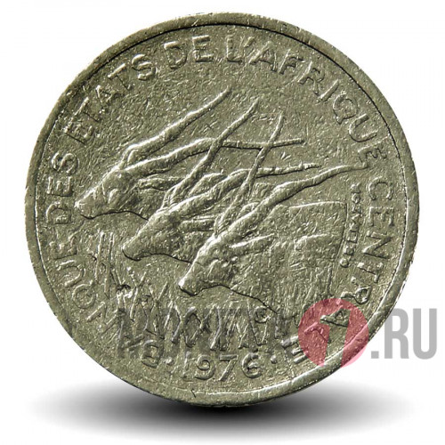 50 франков 1976 года - E (Камерун) - Центрально-Африканские штаты - Антилопы
