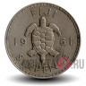 6 пенсов 1961 года - Фиджи - Морская черепаха