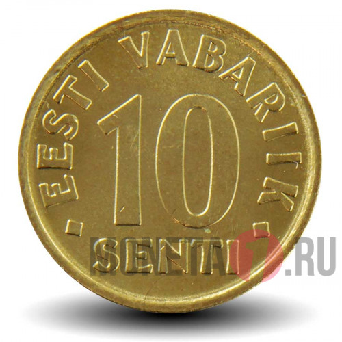 10 сентов 2008 года - Эстония - UNC