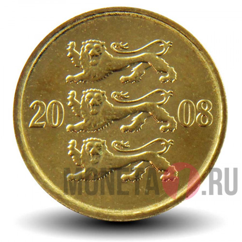 10 сентов 2008 года - Эстония - UNC