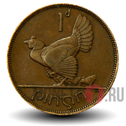 1 пенни 1933 года - Ирландия - Птица