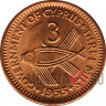 3 mils 1955 года - Elizabeth II, Кипр
