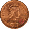 3 mils 1955 года - Elizabeth II, Кипр
