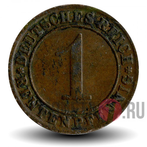 1 рентный пфенниг 1923 года - Германия - A