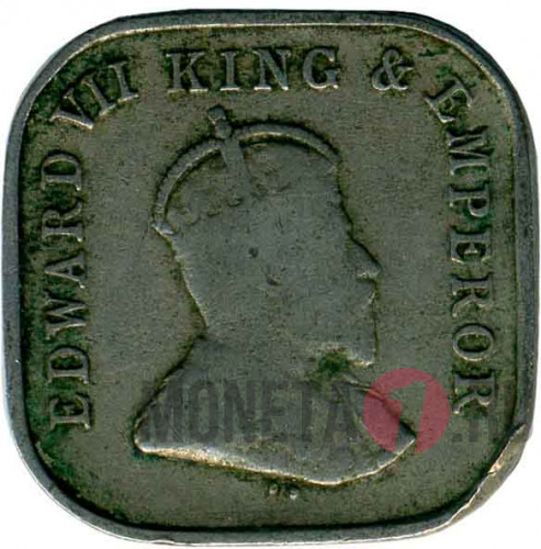 5 центов 1909 года Цейлон - Брит. Колония
