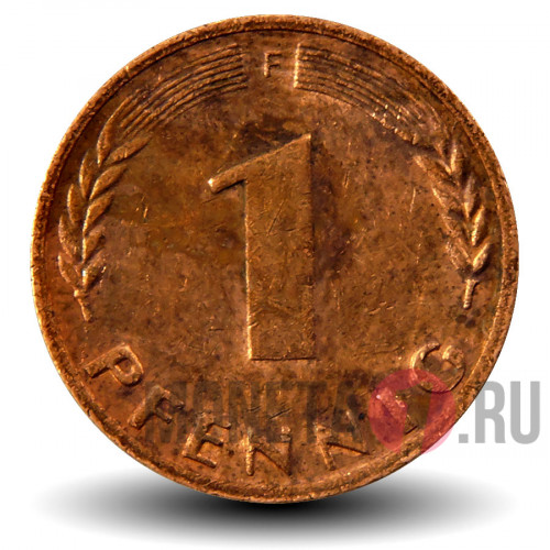 1 пфенниг 1969 года - ФРГ - F