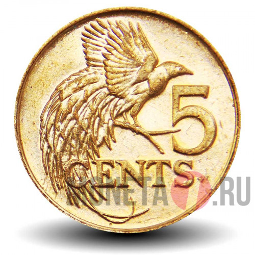5 центов 2010 года - Тринидад и Тобаго - Райская птица