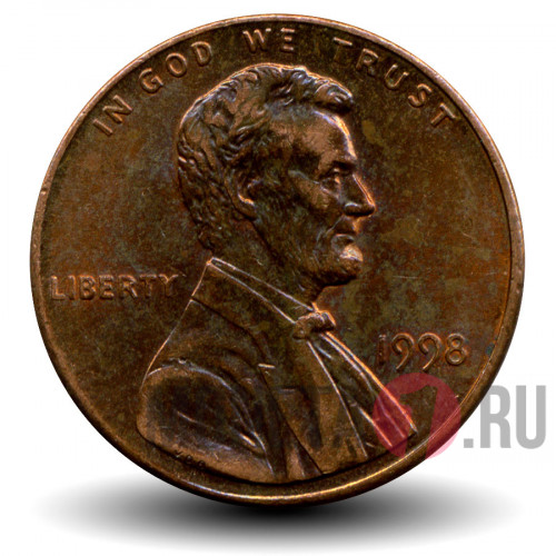 1 цент 1998 года - США