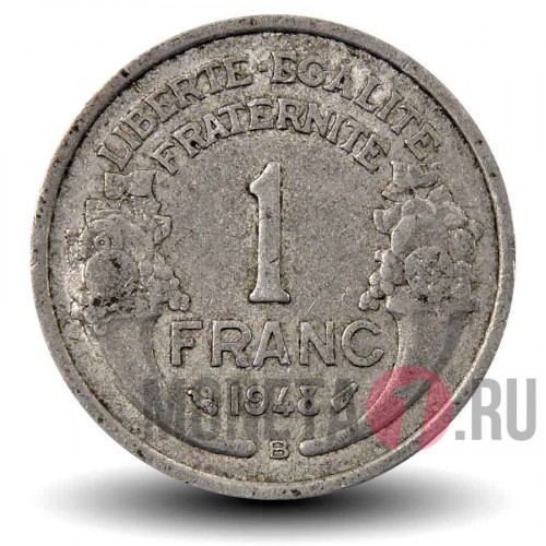 1 франк 1948 года - Франция - B