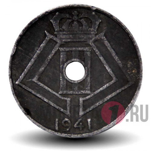 5 сантимов - 1941 год - Бельгия - Леопольд III - BELGIQUE-BELGIE