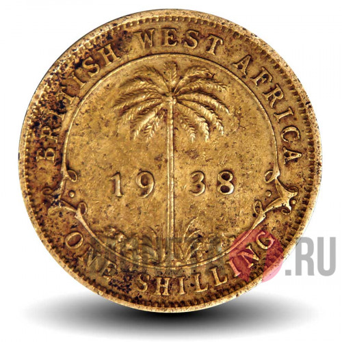 1 шиллинг 1938 года - Британская Западная Африка - George VI