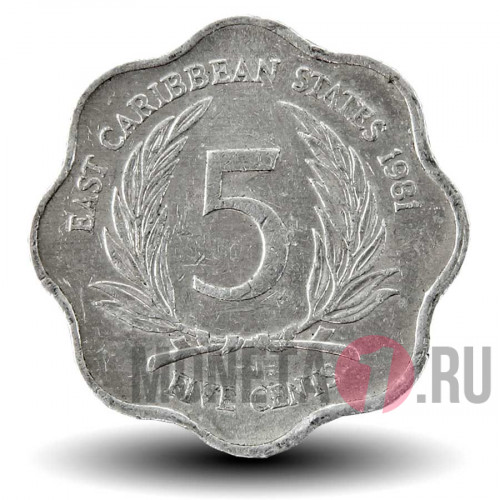 5 центов 1981 года - Восточные Карибские территории - Елизавета II