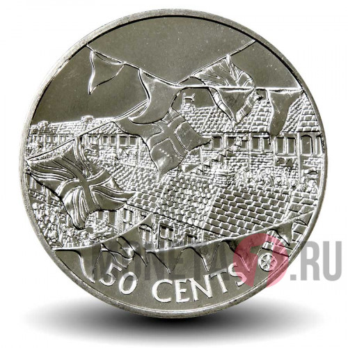 50 центов 2002 года - 50 лет правления королевы Елизаветы II - Острова Кука