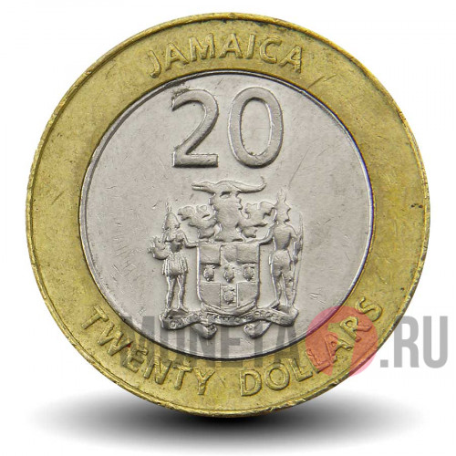 20 долларов 2008 года - Ямайка - Маркус Гарви - магнит