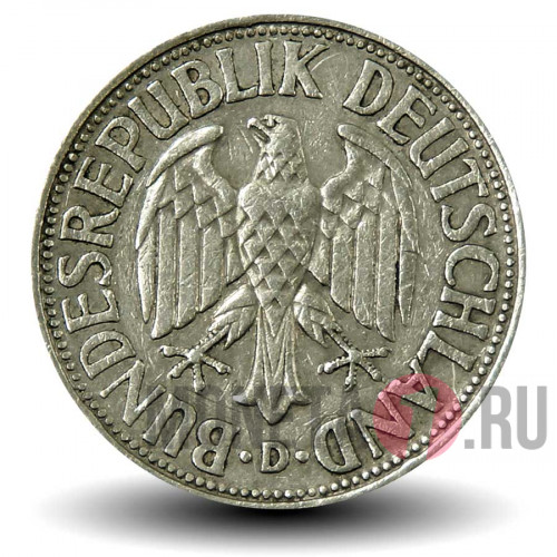 1 марка 1959 года - ФРГ - D