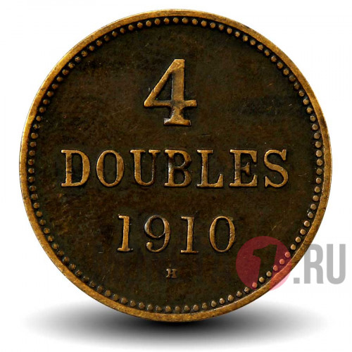 4 дубля 1910 года - Остров Гернси