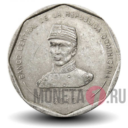 25 песо 2010 года - Доминикана