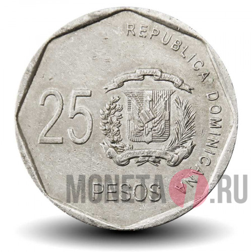 25 песо 2010 года - Доминикана