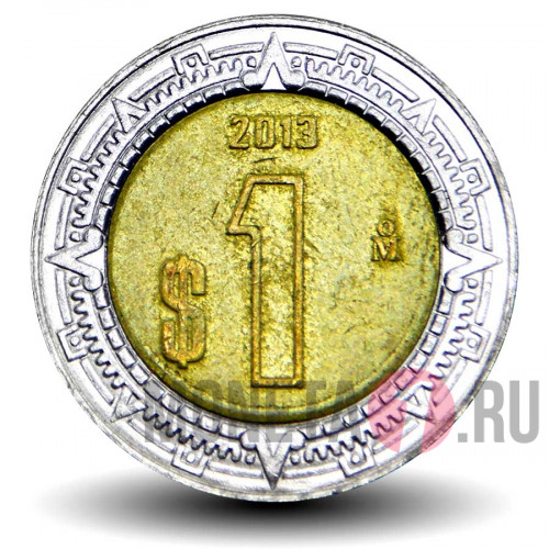 1 песо 2013 года - Мексика