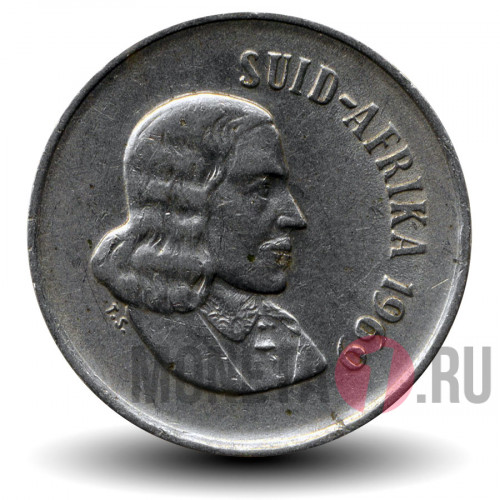 10 центов 1969 года - ЮАР - Ян ван Рибек - SUID-AFRIKA
