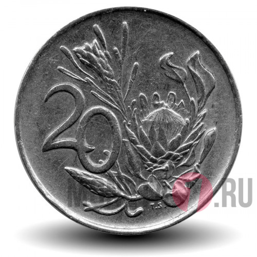 20 центов 1976 года - Окончание президентства Джейкоба Фуше - ЮАР
