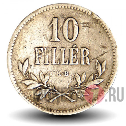 10 филлеров 1915 года - Австро-Венгерская империя - Франц Иосиф I