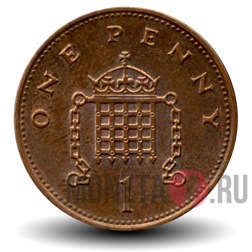 One Penny 1995 года - Великобритания - Elizabeth II