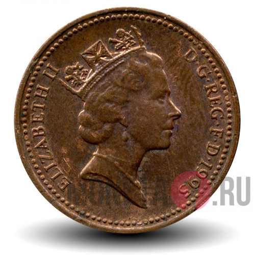 One Penny 1995 года - Великобритания - Elizabeth II