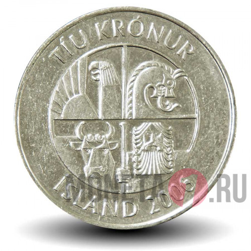 10 крон 2006 года - Исландия - Мойва