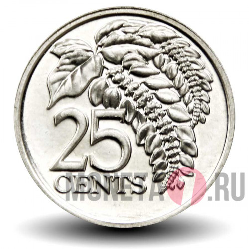 25 центов 2008 года - Тринидад и Тобаго - Чакония