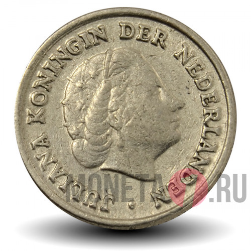 10 центов 1950 года - Нидерланды - Королева Юлиана