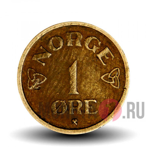 1 эре 1955 года - Норвегия - Хокон VII