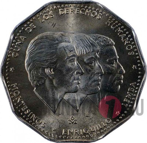 1 песо - Монтесинос, Энрикильо, Лемба - 1984 год - Доминикана