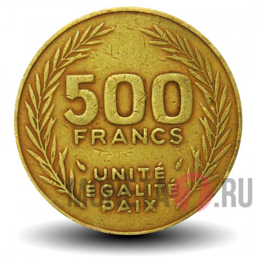 500 франков 1989 года - Джибути