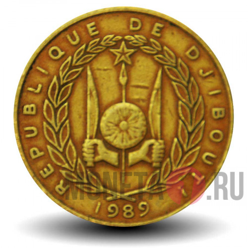 500 франков 1989 года - Джибути