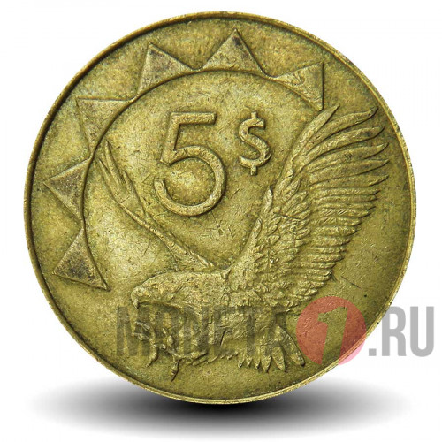 5 долларов 2012 года - Намибия - Орлан