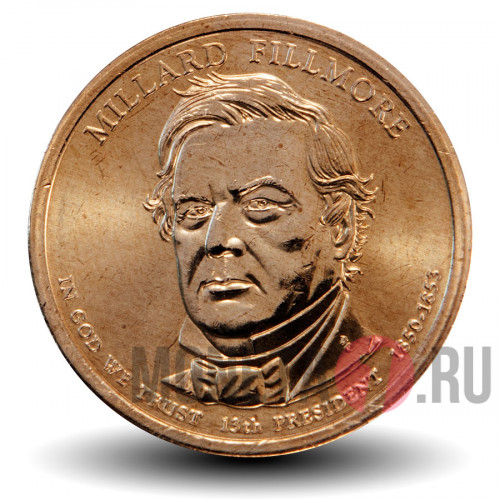1 Dollar - 13-ый президент США - Millard Fillmore - D