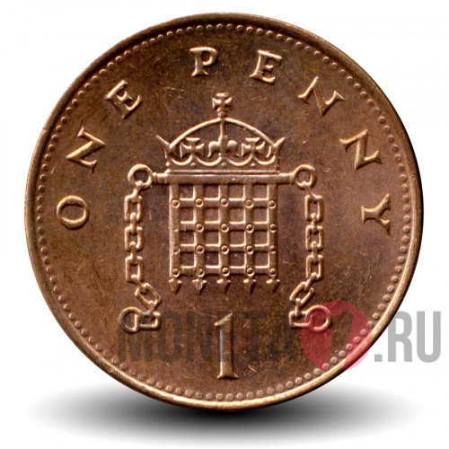 One Penny 1997 года - Великобритания - Elizabeth II