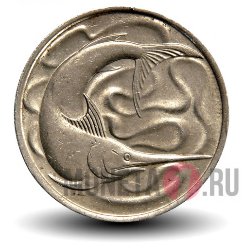 20 центов 1978 года - Сингапур - Рыба-меч