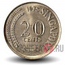 20 центов 1978 года - Сингапур - Рыба-меч
